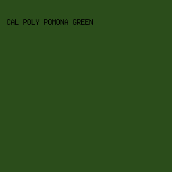 2B4D1B - Cal Poly Pomona Green color image preview