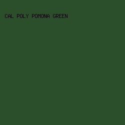 2C4F2B - Cal Poly Pomona Green color image preview