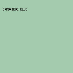 A5CBAF - Cambridge Blue color image preview