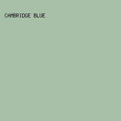 A8C0A7 - Cambridge Blue color image preview