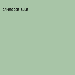 A8C5A7 - Cambridge Blue color image preview