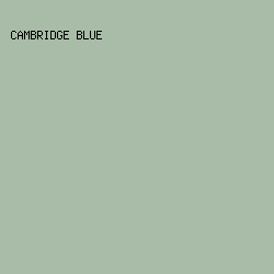 A9BCA8 - Cambridge Blue color image preview