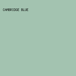 a3c3b0 - Cambridge Blue color image preview