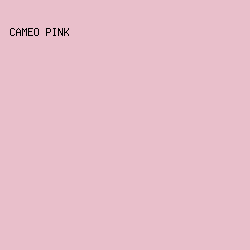 E9BFCB - Cameo Pink color image preview