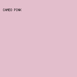 e3becc - Cameo Pink color image preview