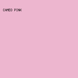 edb6cf - Cameo Pink color image preview