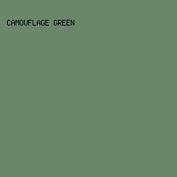 6c866a - Camouflage Green color image preview