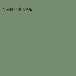 758C6F - Camouflage Green color image preview