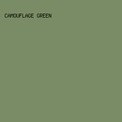 7A8C65 - Camouflage Green color image preview