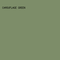 7D8D69 - Camouflage Green color image preview