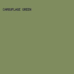 7E8C5E - Camouflage Green color image preview