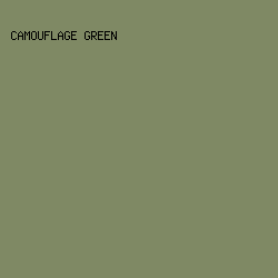 7F8964 - Camouflage Green color image preview