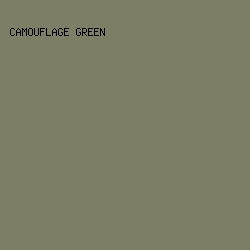 7e7e66 - Camouflage Green color image preview