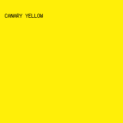FFEF08 - Canary Yellow color image preview