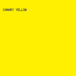 ffef00 - Canary Yellow color image preview