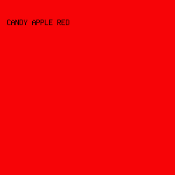 F70407 - Candy Apple Red color image preview