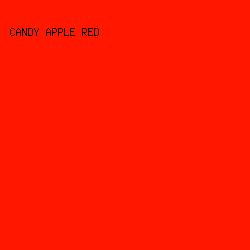 FF1700 - Candy Apple Red color image preview