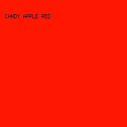 ff1801 - Candy Apple Red color image preview