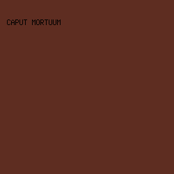 5E2D21 - Caput Mortuum color image preview