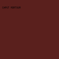5a201d - Caput Mortuum color image preview