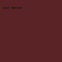 5a2325 - Caput Mortuum color image preview