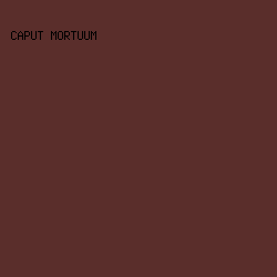 5a2e2b - Caput Mortuum color image preview