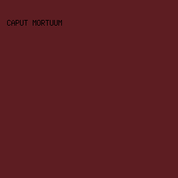 5d1d22 - Caput Mortuum color image preview