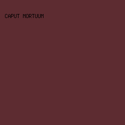 5d2c31 - Caput Mortuum color image preview