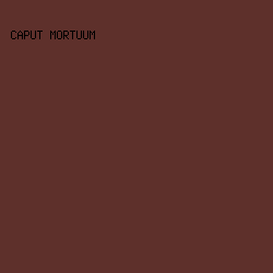 5e302b - Caput Mortuum color image preview