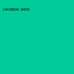 00CC99 - Caribbean Green color image preview