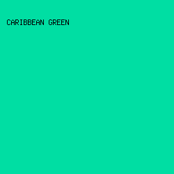 00DEA3 - Caribbean Green color image preview
