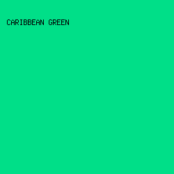 00DF88 - Caribbean Green color image preview
