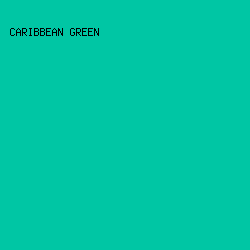 00c6a4 - Caribbean Green color image preview
