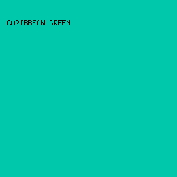 00c8aa - Caribbean Green color image preview