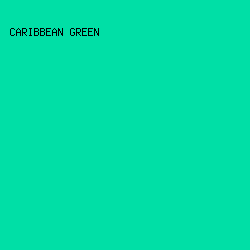 00dfa6 - Caribbean Green color image preview