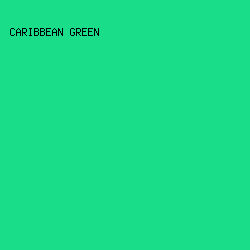 19DD89 - Caribbean Green color image preview