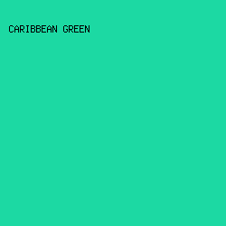 1CD9A3 - Caribbean Green color image preview