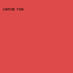 DE4A4A - Carmine Pink color image preview
