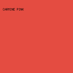 E44C41 - Carmine Pink color image preview