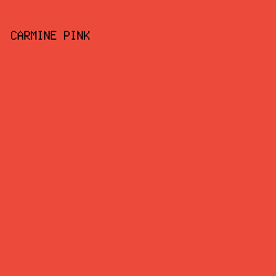 EC4B3C - Carmine Pink color image preview