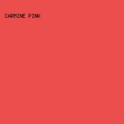 EC4E4E - Carmine Pink color image preview