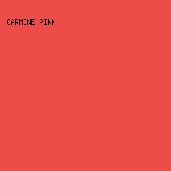 EE4C49 - Carmine Pink color image preview
