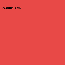 e84947 - Carmine Pink color image preview