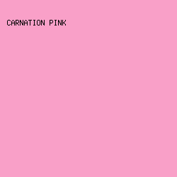 F9A0C8 - Carnation Pink color image preview