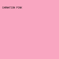 F9A6C1 - Carnation Pink color image preview
