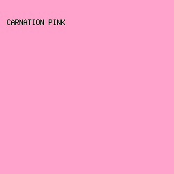 FFA3CD - Carnation Pink color image preview