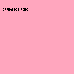 FFA6BE - Carnation Pink color image preview