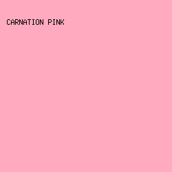 FFAABE - Carnation Pink color image preview
