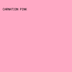 ffa9c5 - Carnation Pink color image preview