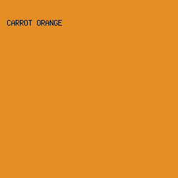 E68E26 - Carrot Orange color image preview